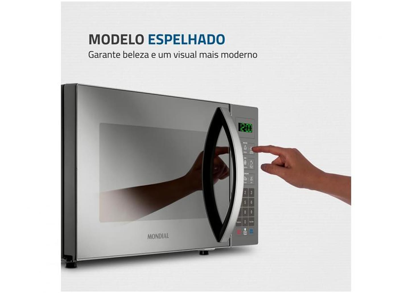 Micro-ondas Mondial 34L Espelhado - MO-02-34