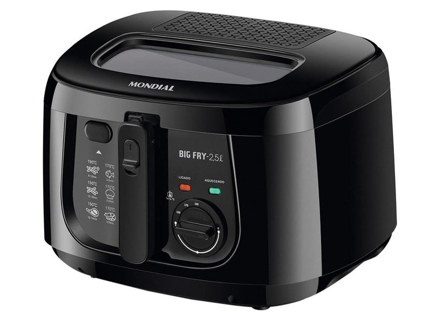 Fritadeira Elétrica com Óleo Mondial Big Fry FT-07 - Preta 2,5L