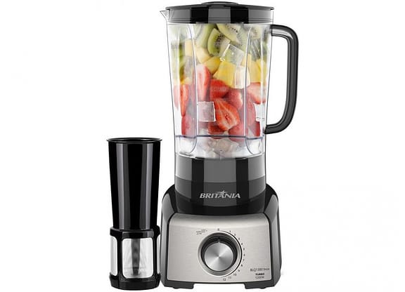 Liquidificador Britânia BLQ1380 com Filtro 12 Velocidades 1200W Preto