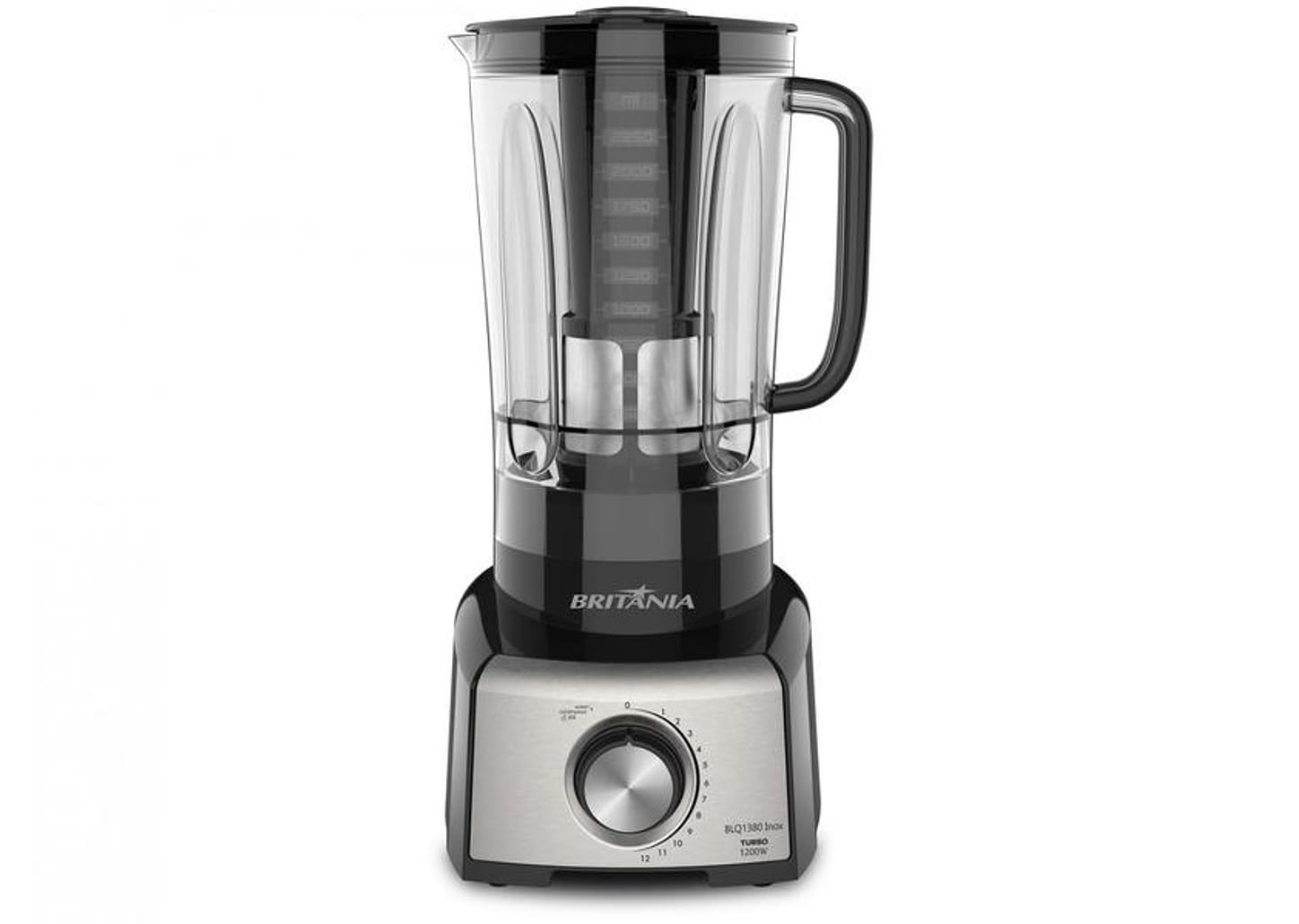 Liquidificador Britânia BLQ1380 com Filtro 12 Velocidades 1200W Preto