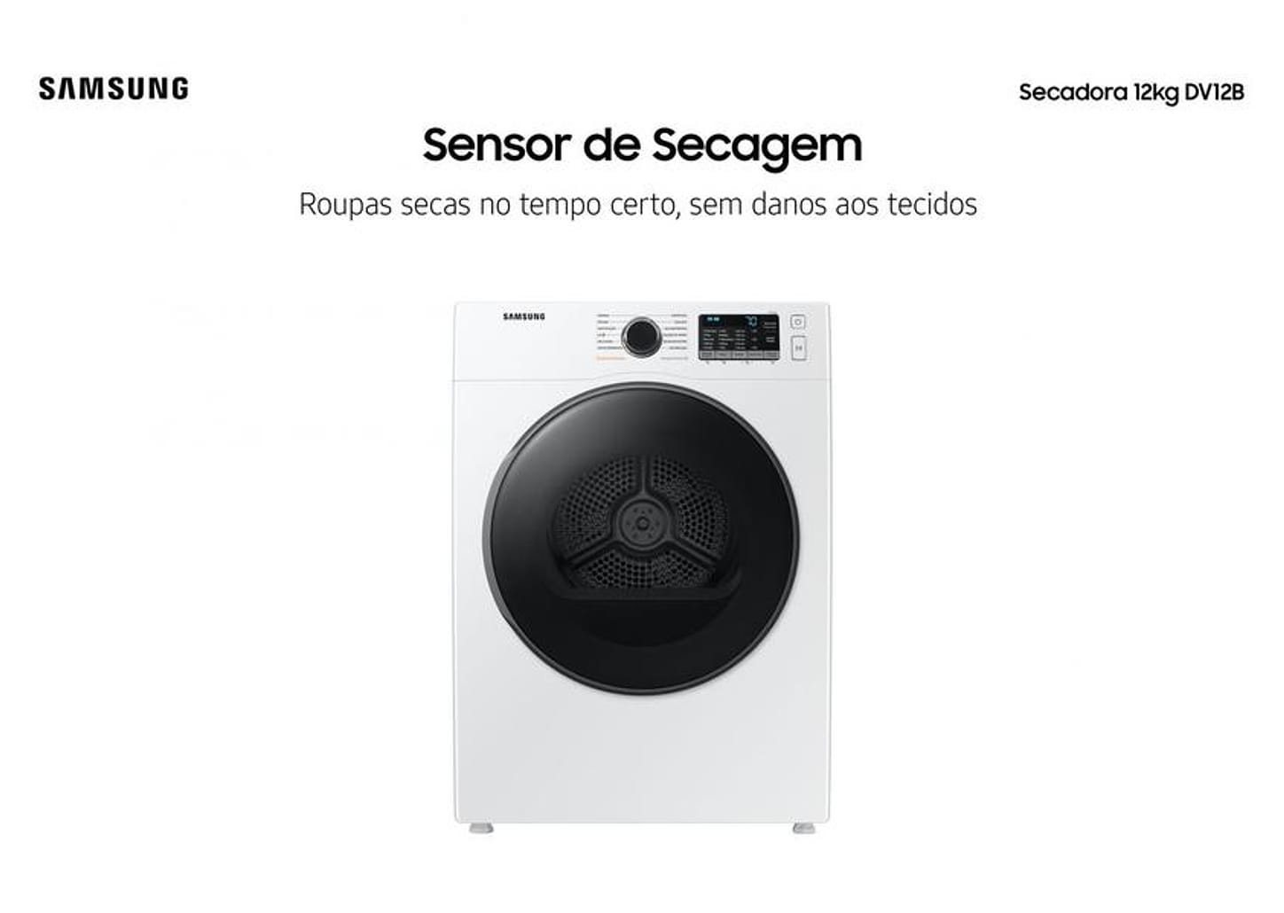 Secadora de Roupas Elétrica Samsung 12kg DV12B