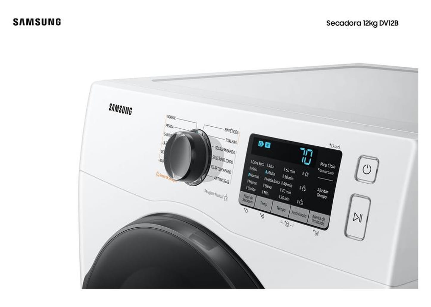Secadora de Roupas Elétrica Samsung 12kg DV12B