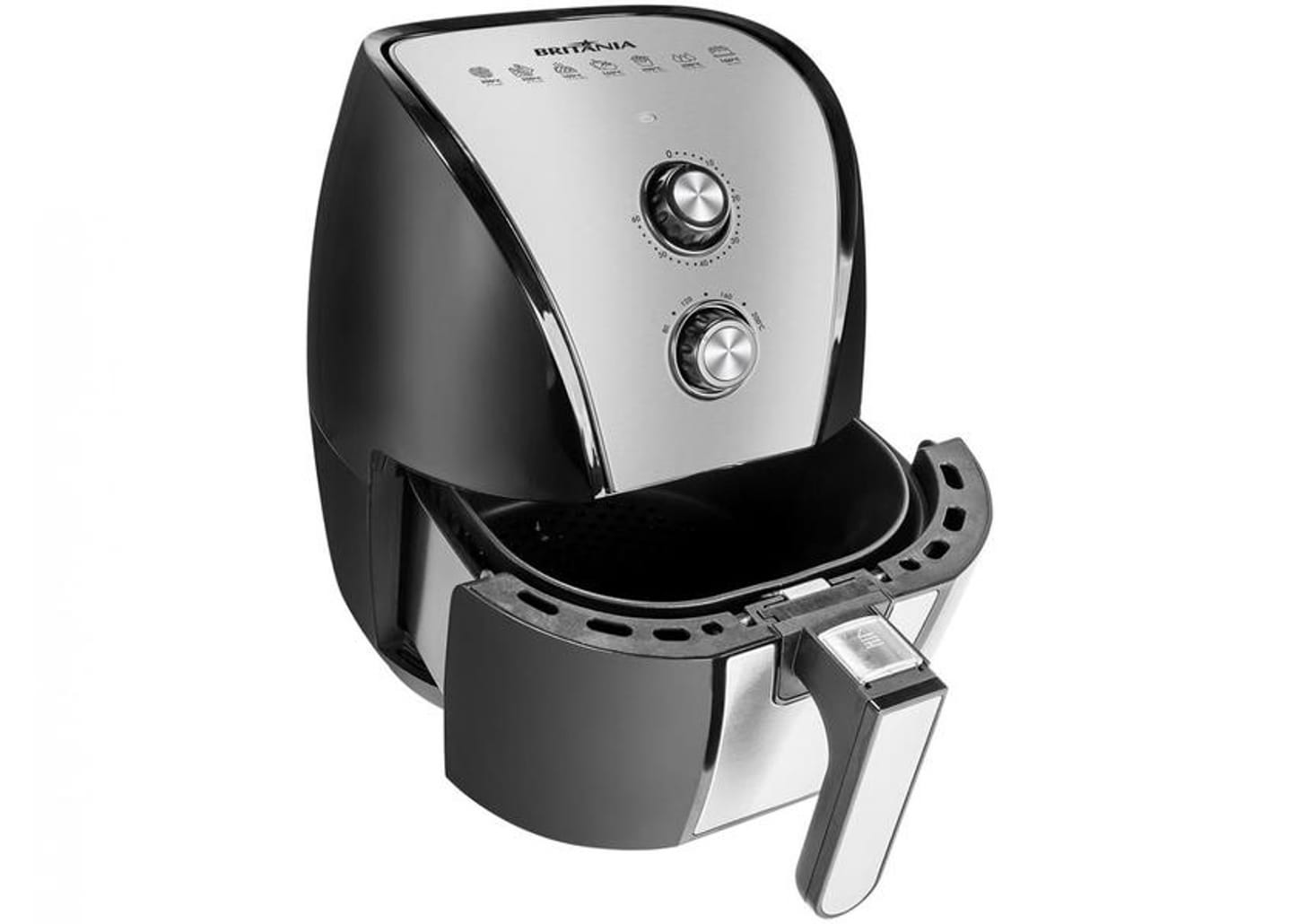 Fritadeira Elétrica sem Óleo/Air Fryer Britânia - BFR40PI Preta 4,35L com Timer