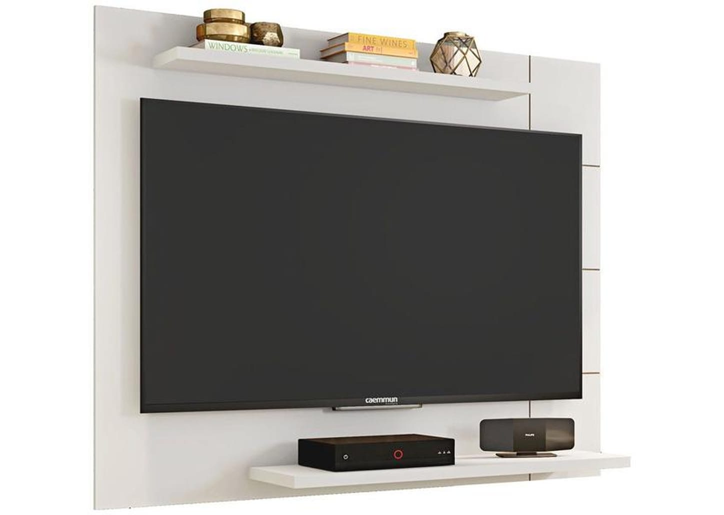 Painel para TV até 58” Caemmun Cross 2 Prateleiras