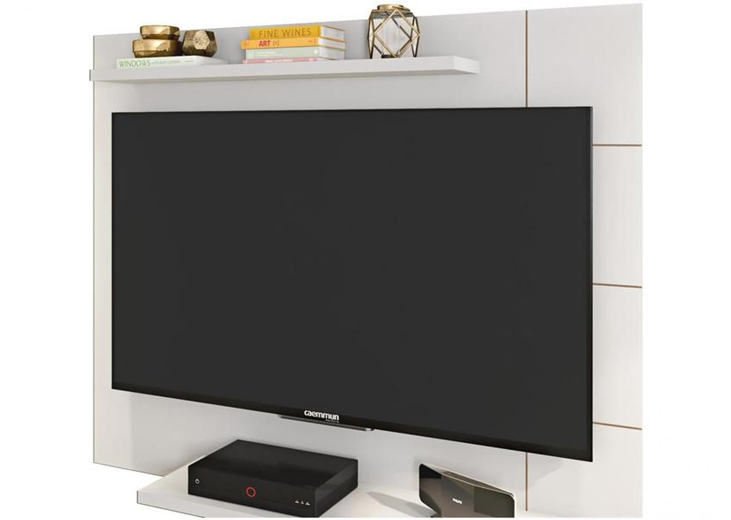Painel para TV até 58” Caemmun Cross 2 Prateleiras