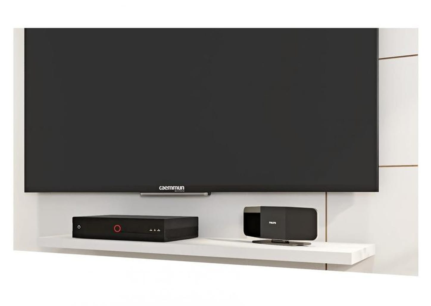Painel para TV até 58” Caemmun Cross 2 Prateleiras
