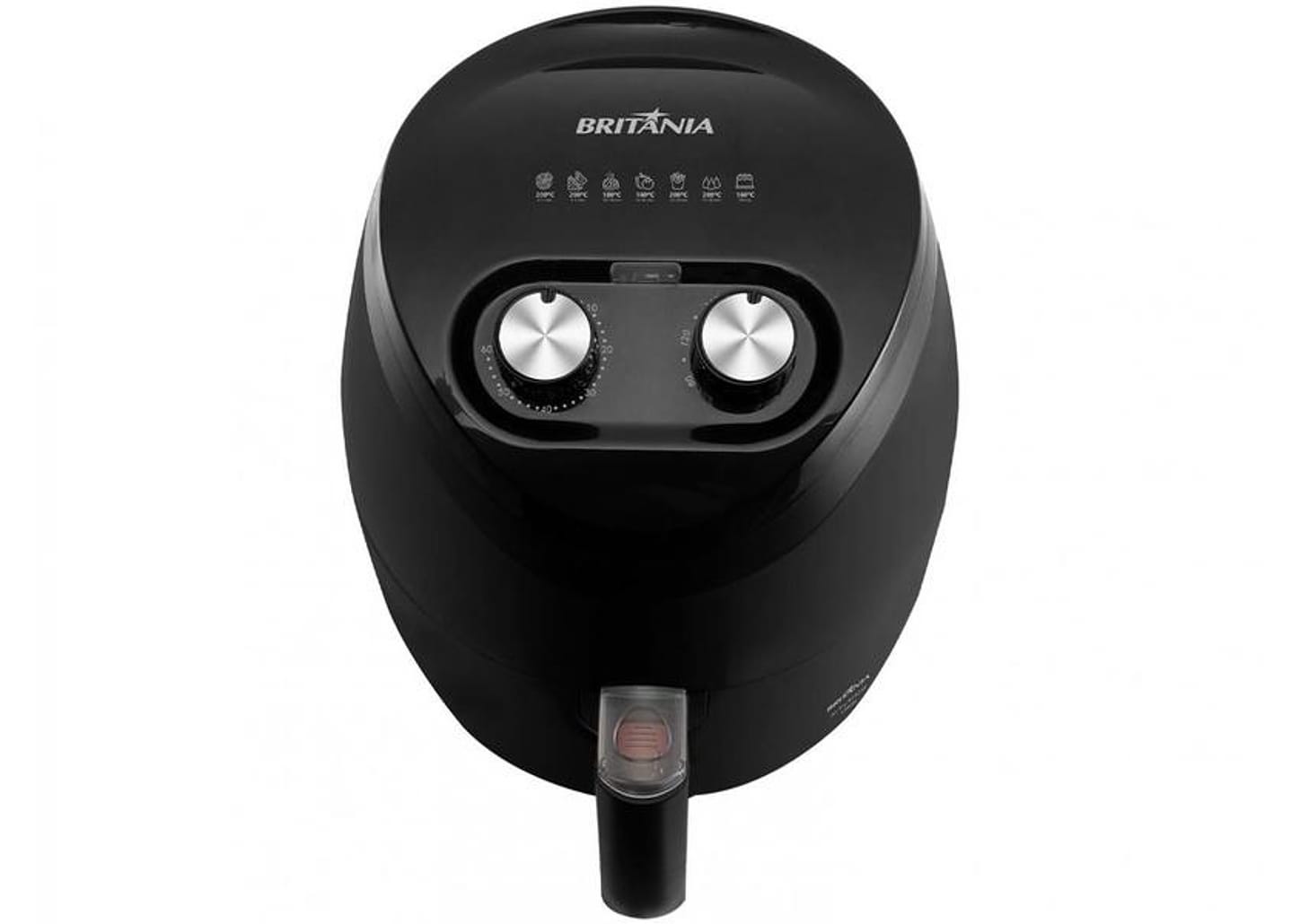 Fritadeira Elétrica sem Óleo/Air Fryer Britânia - BFR25P Preta 3,5L com Timer