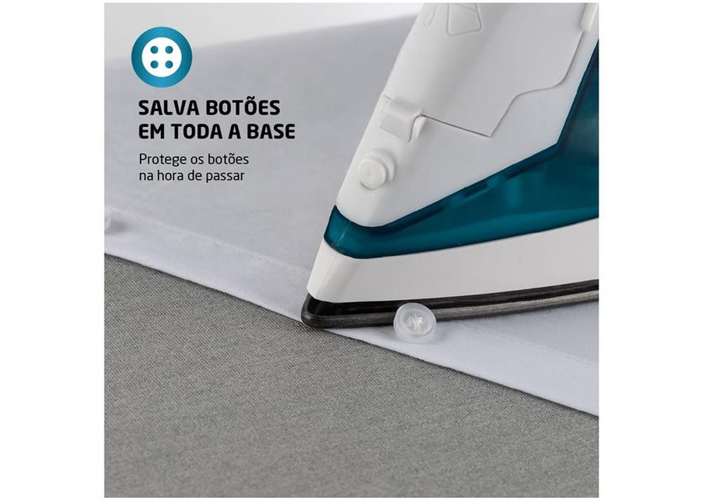 Ferro de Passar Roupa a Vapor e a Seco Mondial - F-32 Verde e Branco