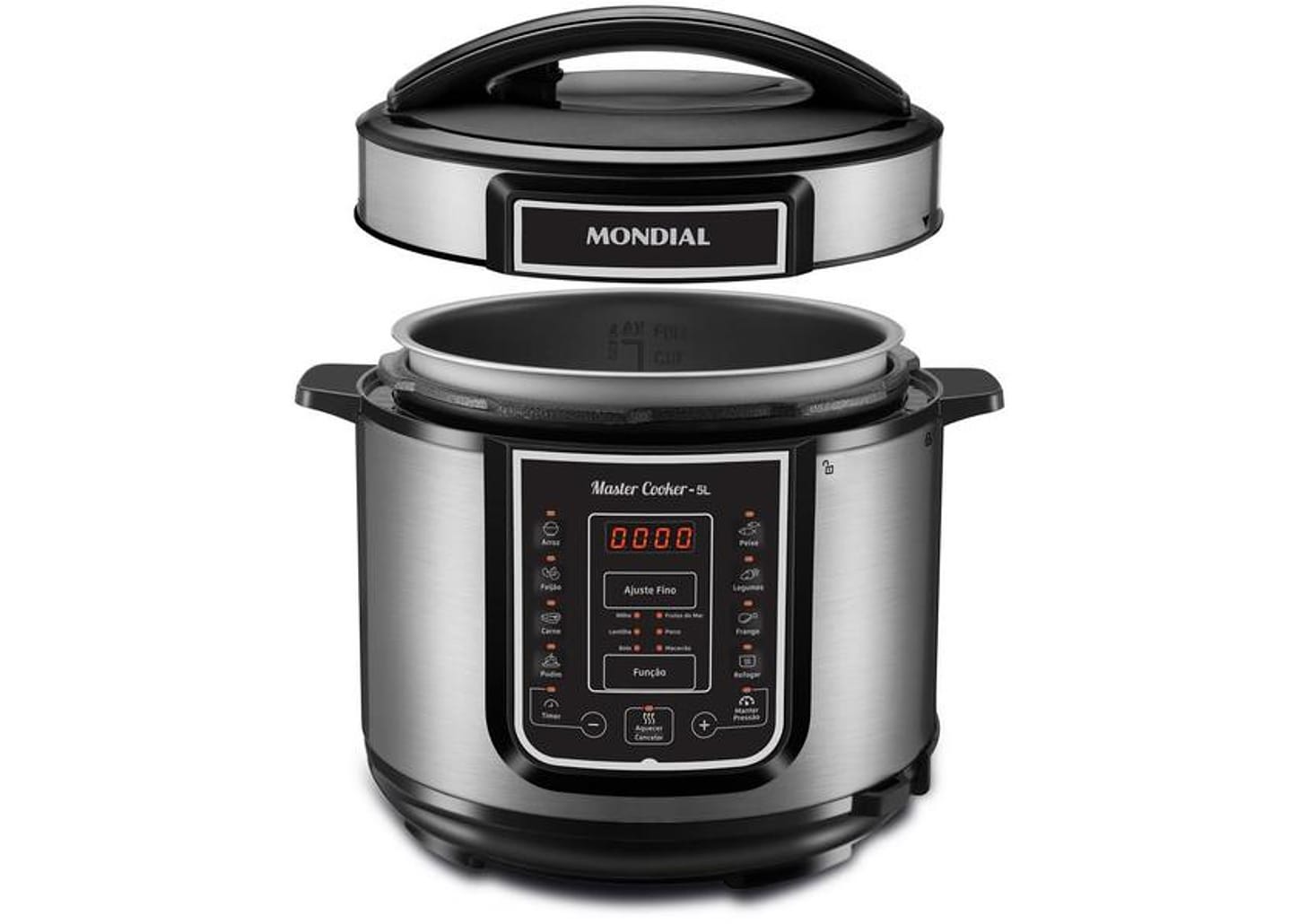 Panela de Pressão Elétrica Digital Mondial 5L 900W Digital Master Cooker PE-38