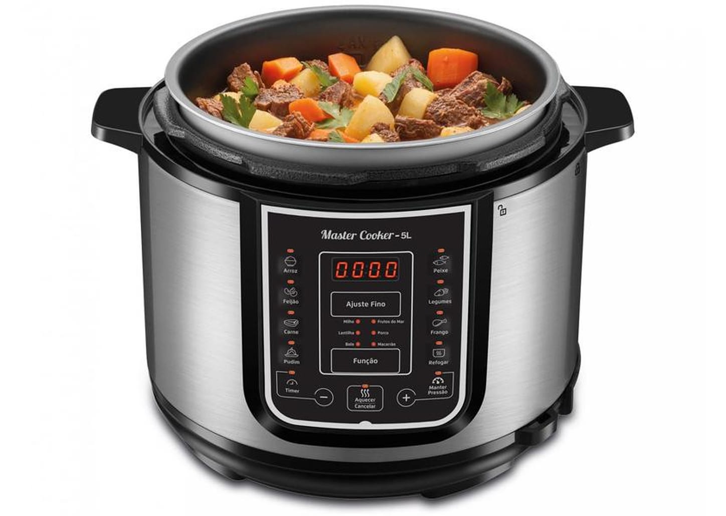Panela de Pressão Elétrica Digital Mondial 5L 900W Digital Master Cooker PE-38