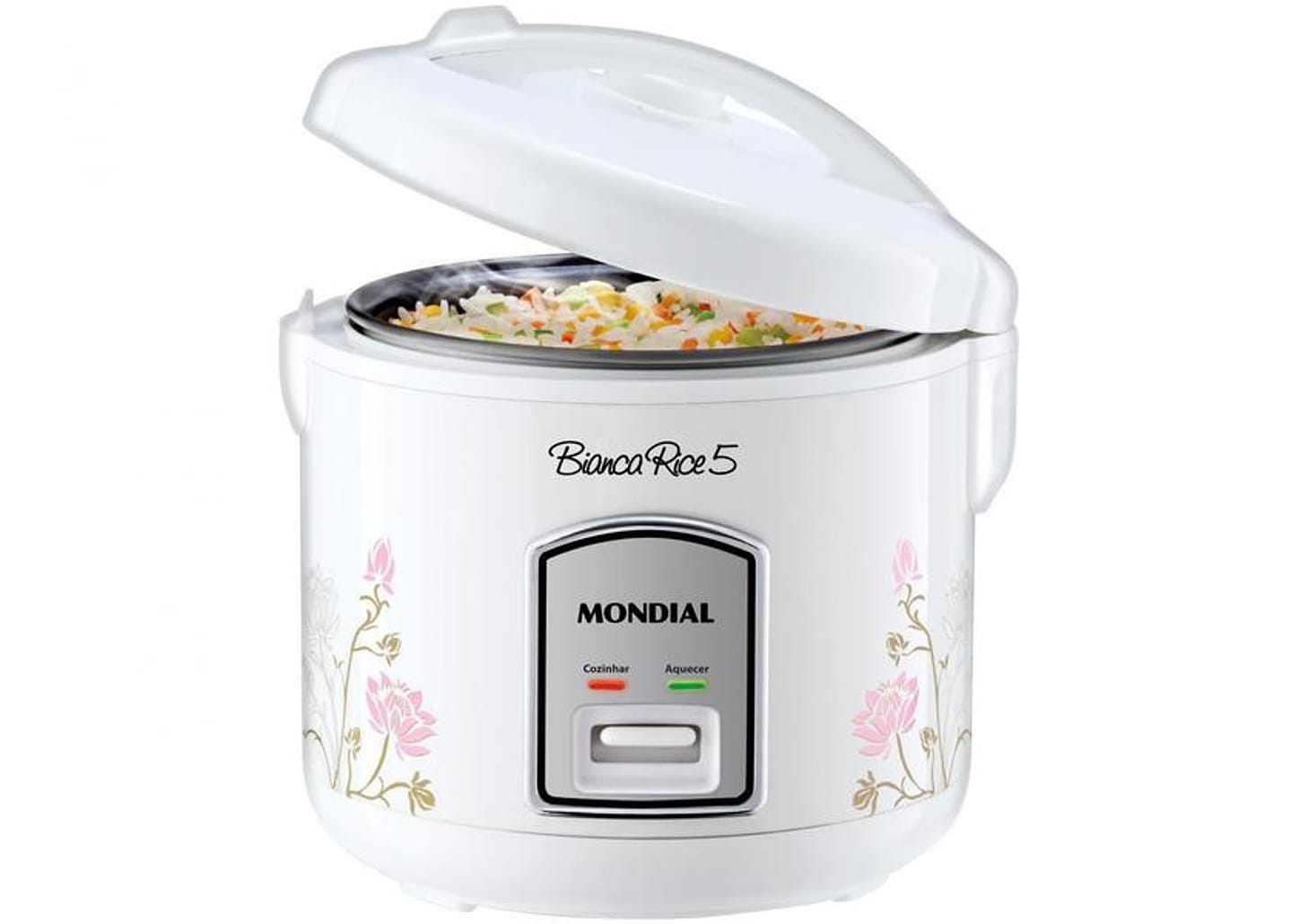 Panela de Arroz Elétrica Mondial Bianca Rice - NPE-05-5X 5 Xícaras 400W