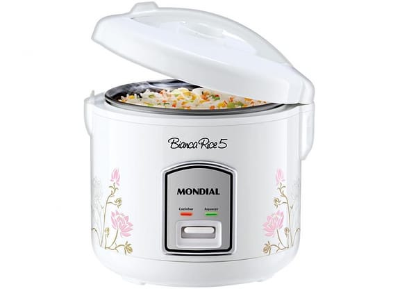 Panela de Arroz Elétrica Mondial Bianca Rice - NPE-05-5X 5 Xícaras 400W