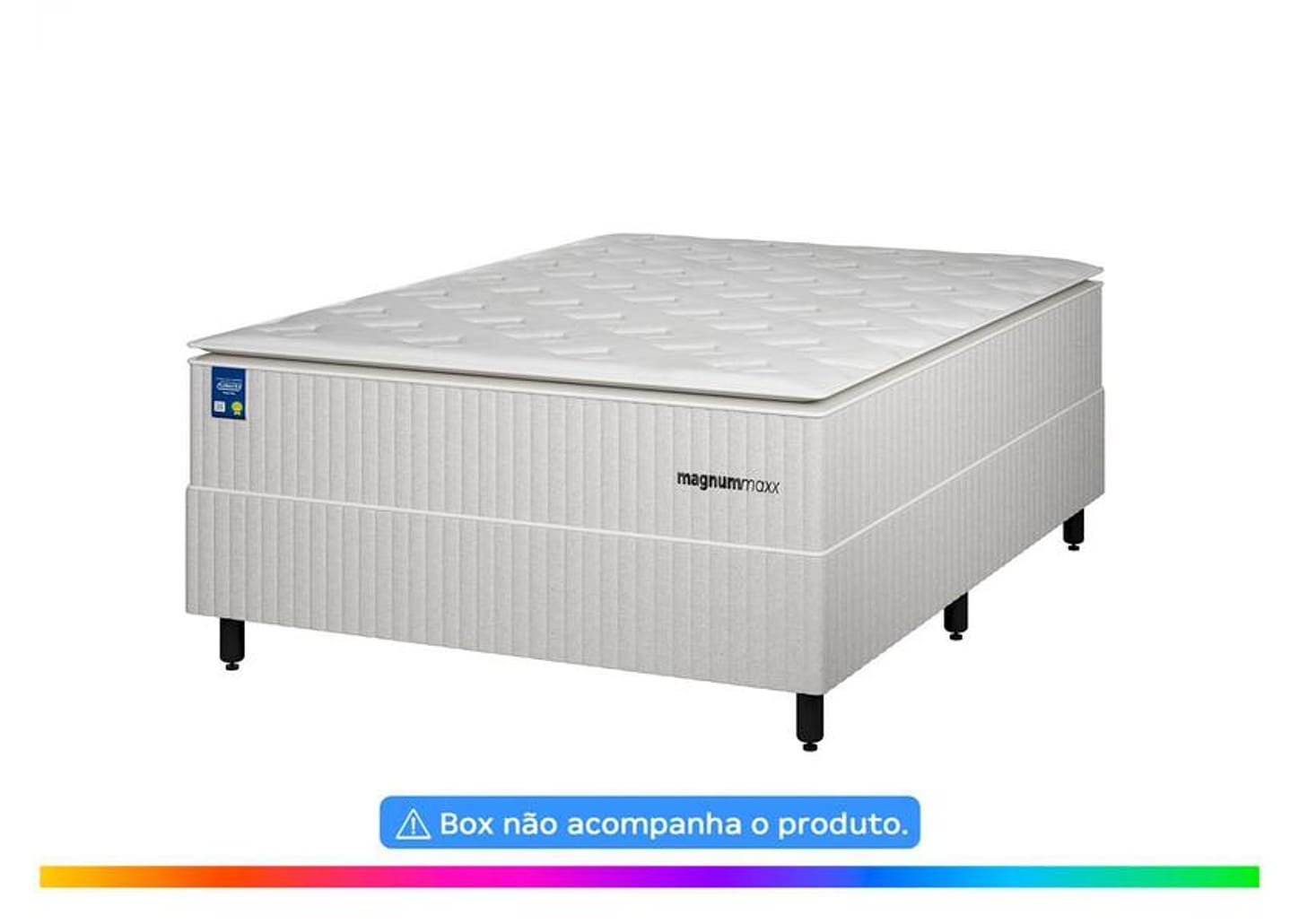 Colchão Queen Plumatex de Mola Ensacada 158x34x198cm Magnum Maxx