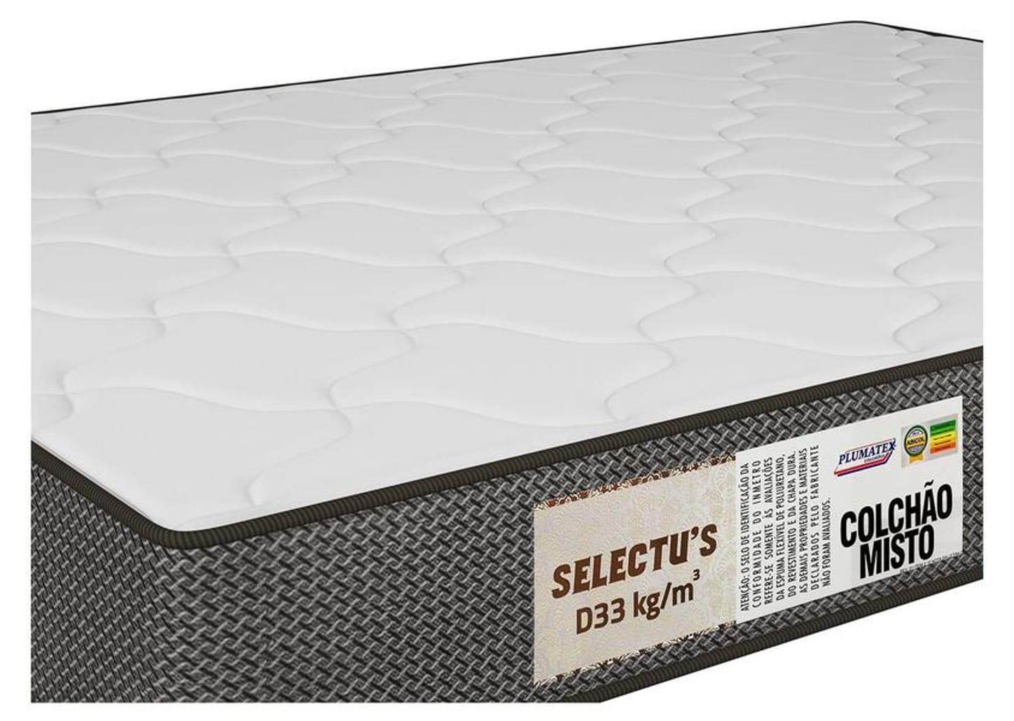 Colchão Casal Plumatex de Espuma D-33 138x18x188cm Selectus
