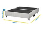 Base Cama Box King Plumatex Bipartido 37x193x203cm Magnum Maxx