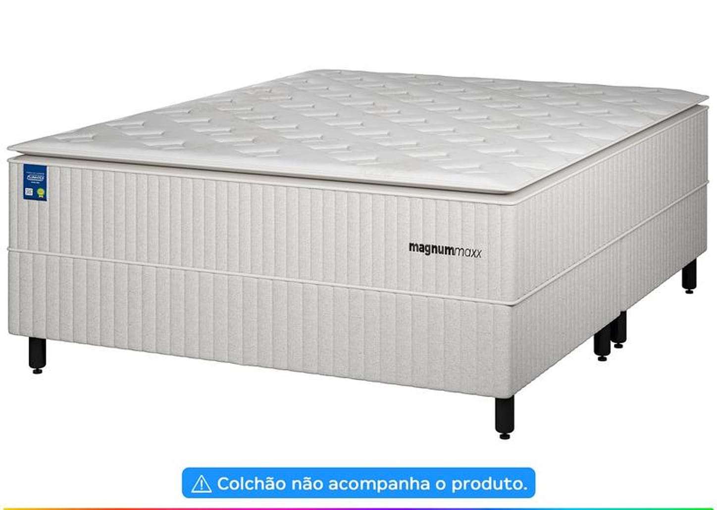 Base Cama Box King Plumatex Bipartido 37x193x203cm Magnum Maxx