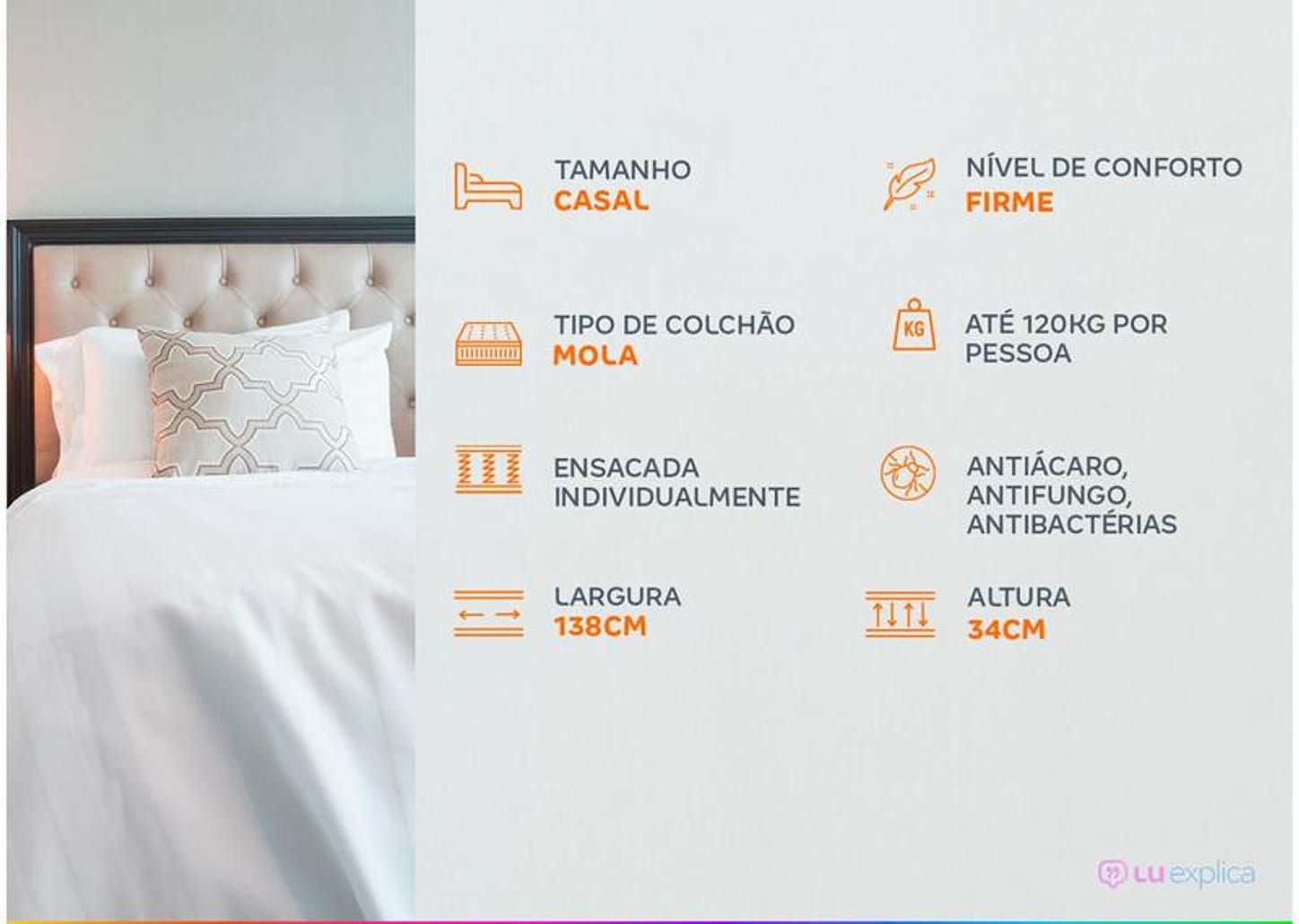 Colchão Casal Plumatex de Mola Ensacada 138x34x188cm Magnum Maxx