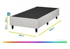 Base Cama Box Solteiro Plumatex 37x88x188cm - Magnum Maxx