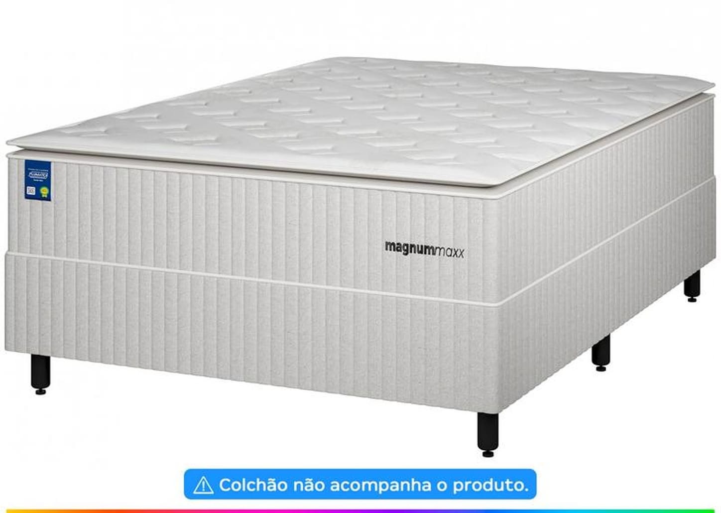 Base Cama Box Casal Plumatex 37x138x188cm - Magnum Maxx