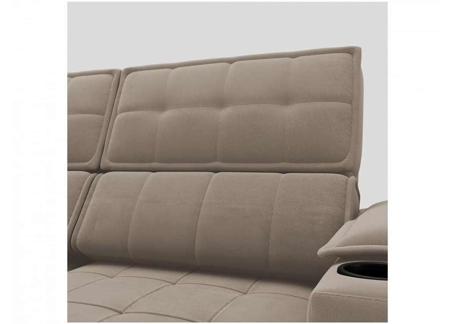 Sofá Retrátil Reclinável 3 Lugares Veludo Joly Cancún Gralha Azul Estofados