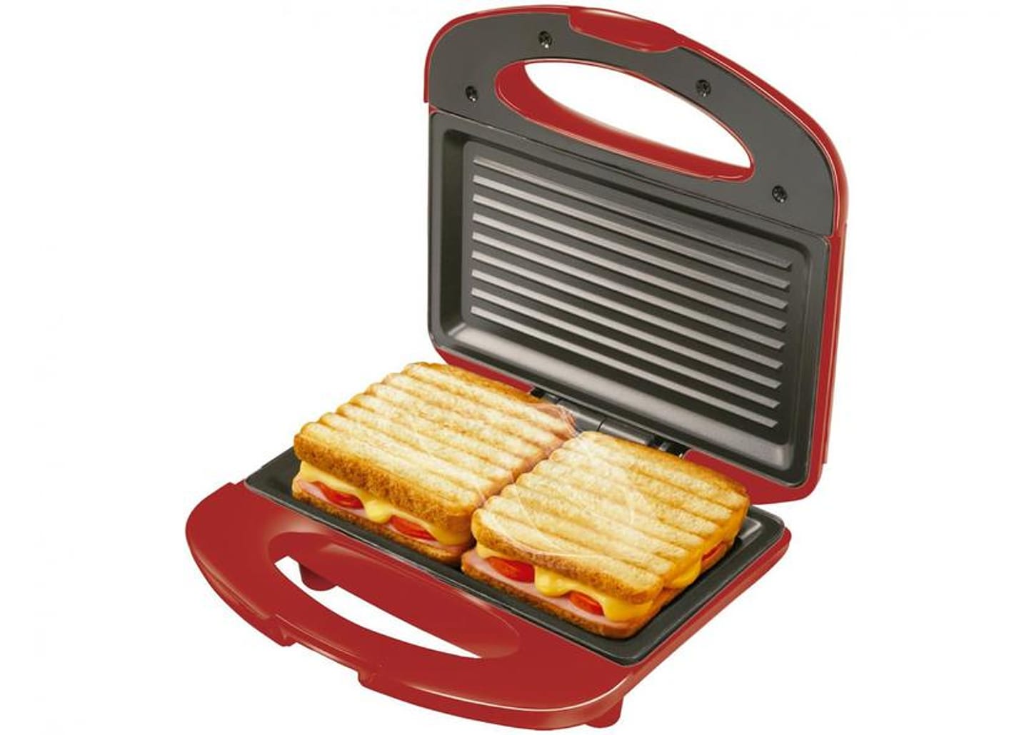 Sanduicheicha Grill Mondial Premium S-19 2 em 1 - Vermelha 800W Antiaderente