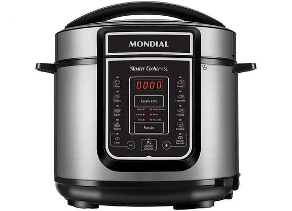 Panela de Pressão Elétrica Digital Mondial 5L 900W Digital Master Cooker PE-38