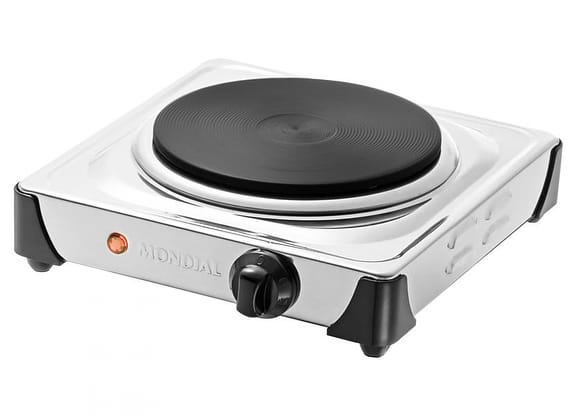 Fogão 1 Boca Mondial Inox Fast Cook