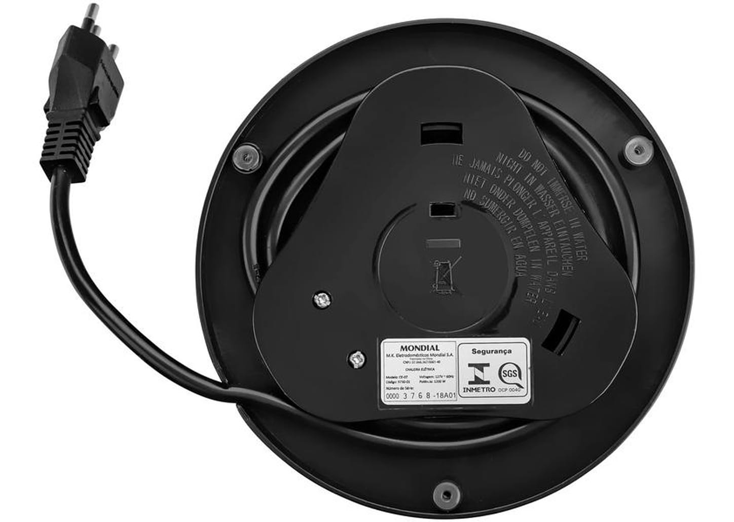 Chaleira Elétrica Mondial Pratic Hot CE-07 Preta 1L