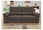 Sofá Retrátil Reclinável 4 Lugares Suede Hannover - Linoforte