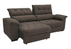 Sofá Retrátil Reclinável 4 Lugares Suede Hannover - Linoforte