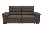 Sofá Retrátil Reclinável 4 Lugares Suede Hannover - Linoforte