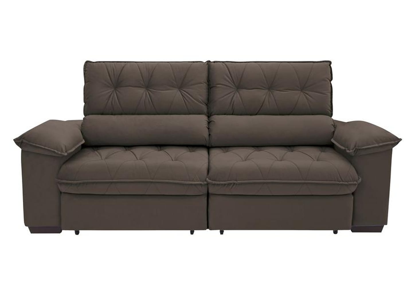 Sofá Retrátil Reclinável 4 Lugares Suede Hannover - Linoforte