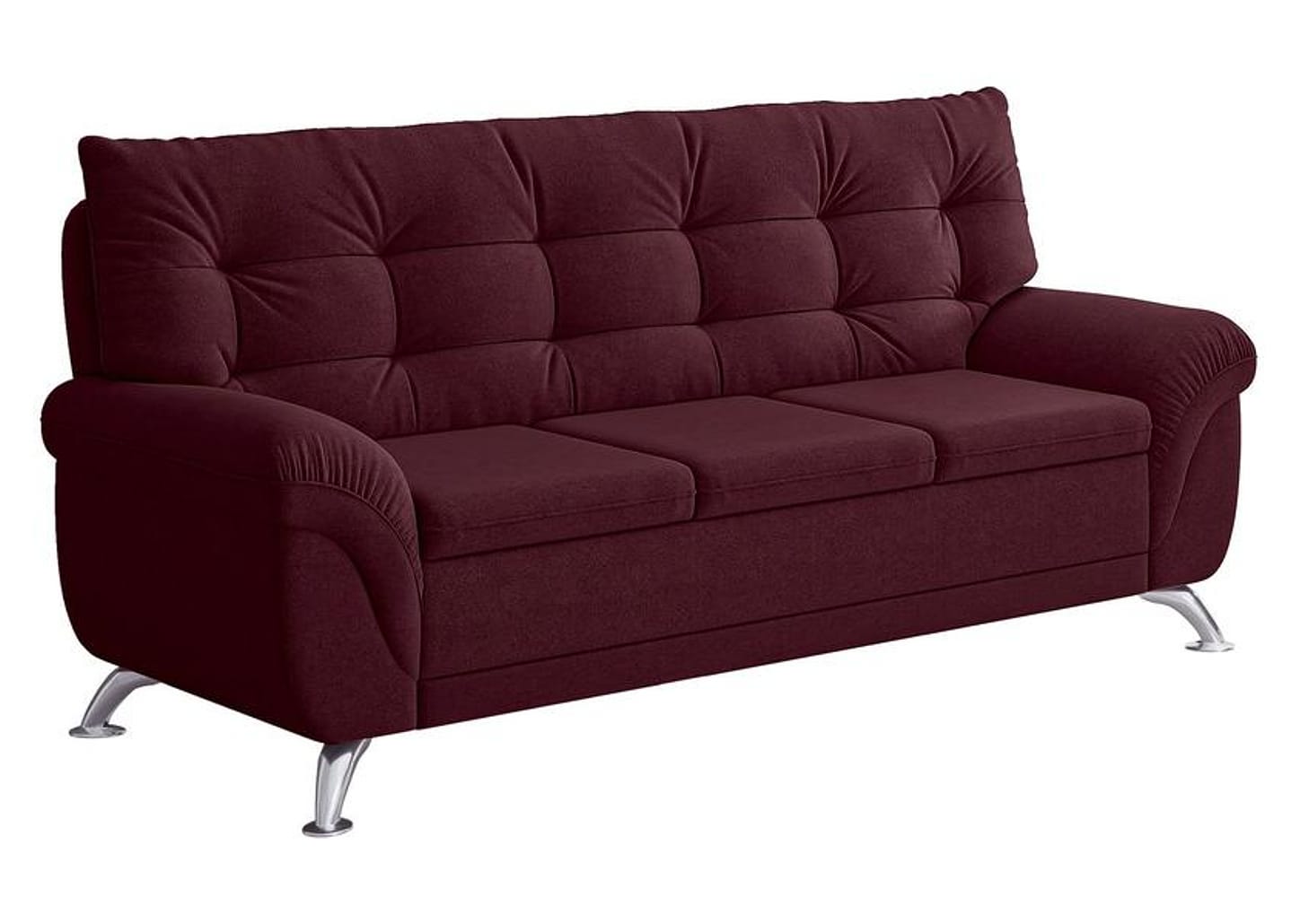 Sofá 3 Lugares Suede Atrium Linoforte