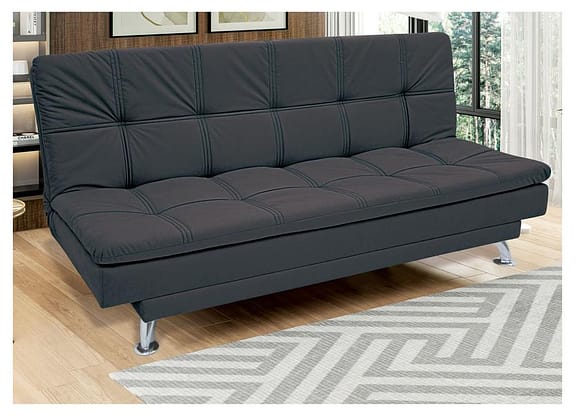 Sofá-cama Casal Reclinável Suede Linoforte Yasmin