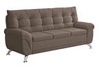Sofá 3 Lugares Suede Atrium Linoforte