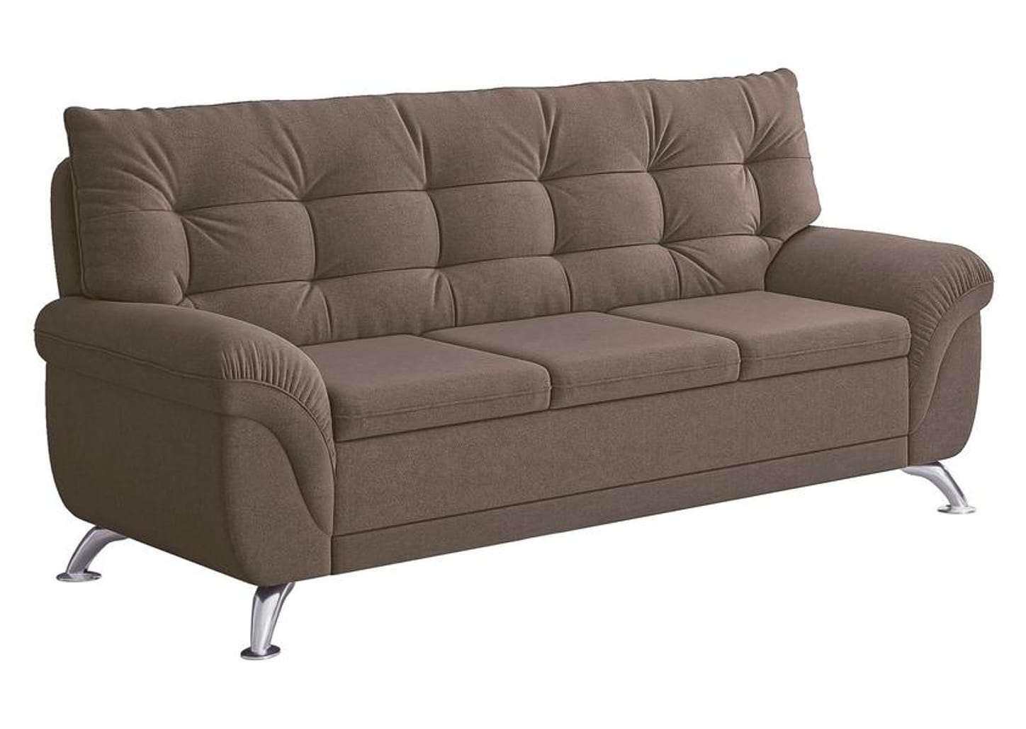 Sofá 3 Lugares Suede Atrium Linoforte