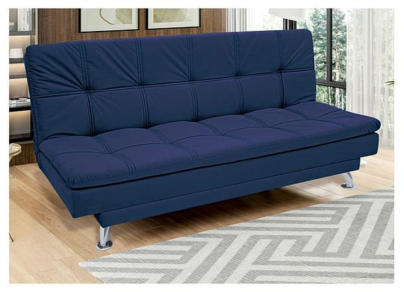 Sofá-cama Casal Reclinável Suede Linoforte Yasmin