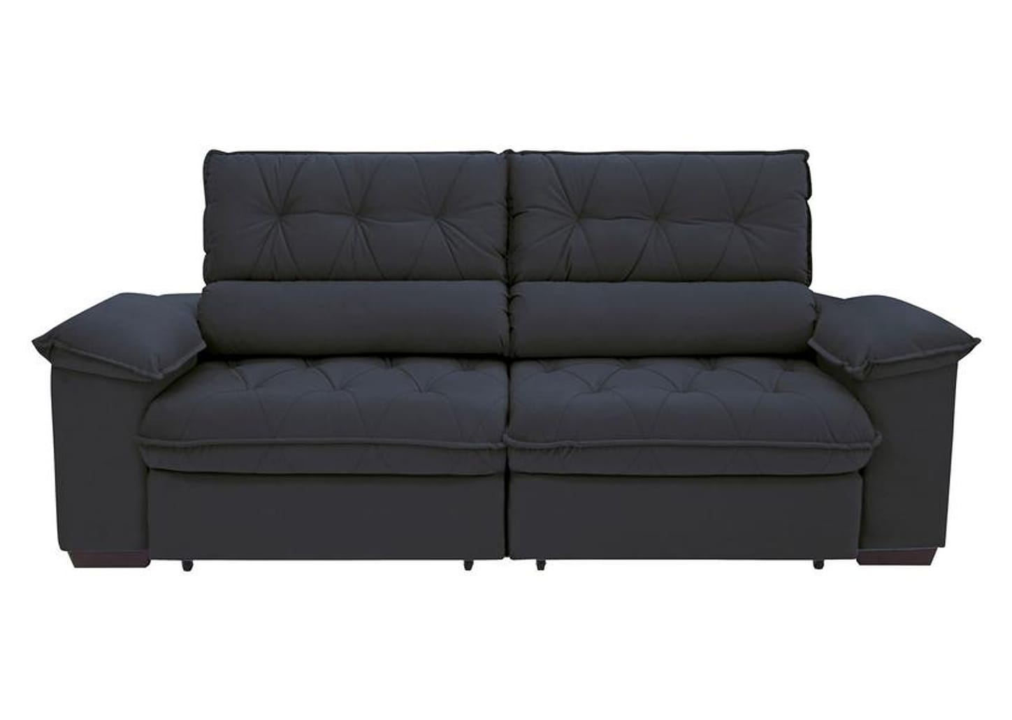 Sofá Retrátil Reclinável 4 Lugares Suede Hannover - Linoforte