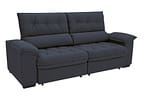 Sofá Retrátil Reclinável 4 Lugares Suede Hannover - Linoforte