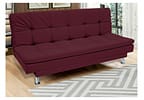Sofá-cama Casal Reclinável Suede Linoforte Yasmin