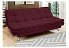 Sofá-cama Casal Reclinável Suede Linoforte Yasmin