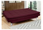 Sofá-cama Casal Reclinável Suede Linoforte Yasmin