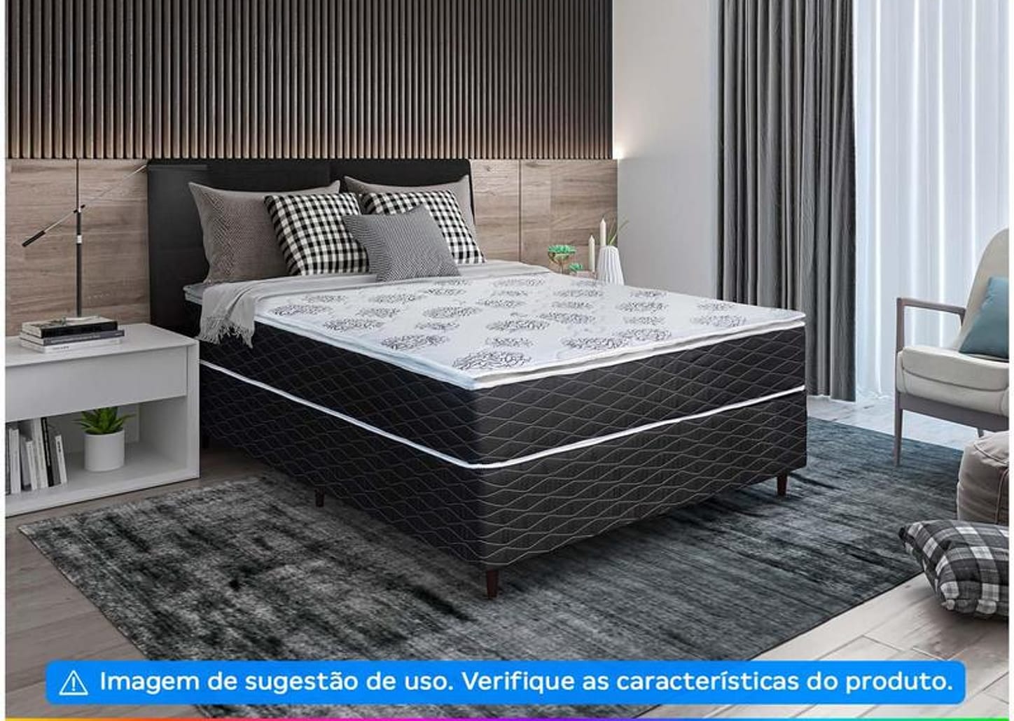 Base Cama Box Casal Umaflex 138x26x188cm - Duomo