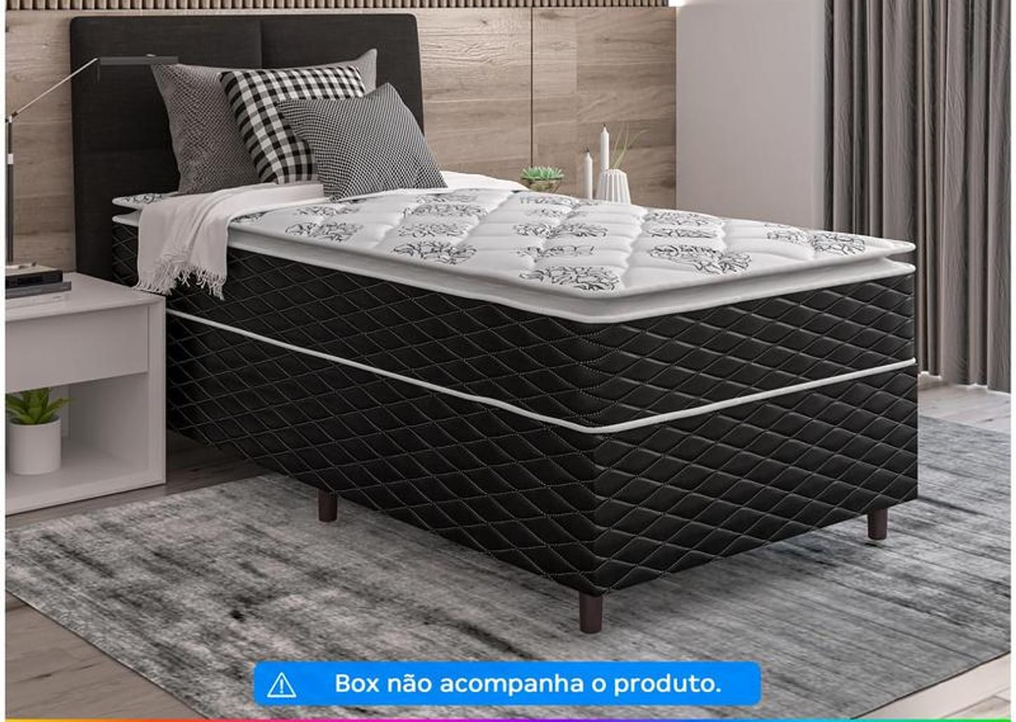 Colchão Solteiro Umaflex de Mola Ensacada 88x25x188cm Duomo