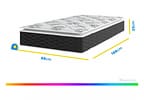 Colchão Solteiro Umaflex de Mola Ensacada 88x25x188cm Duomo