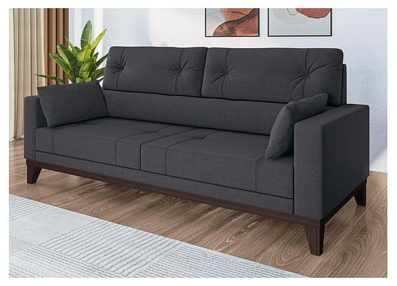 Sofá 4 Lugares Suede Cannes Linoforte