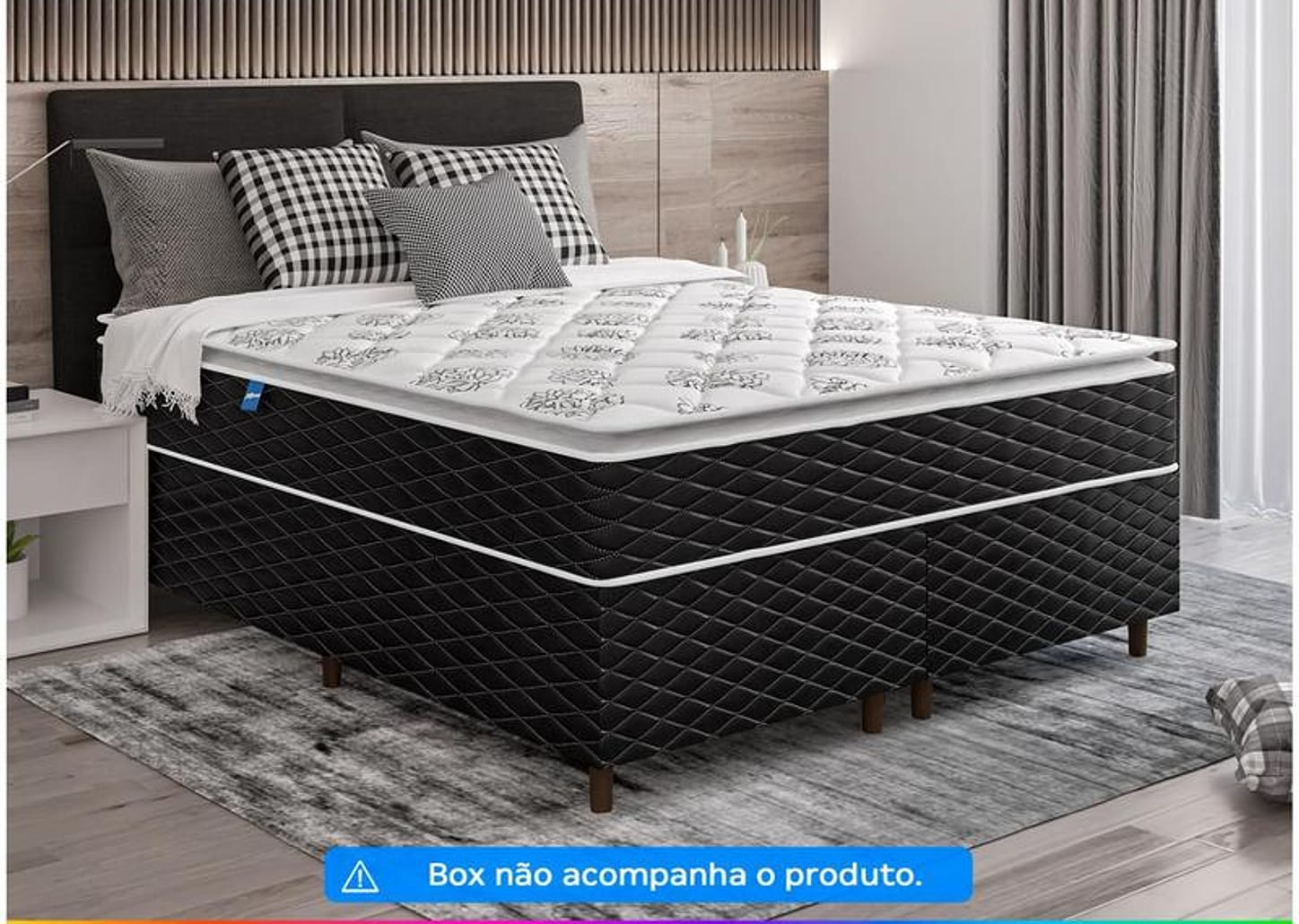 Colchão Queen Umaflex de Mola Ensacada 159x25x198cm Duomo