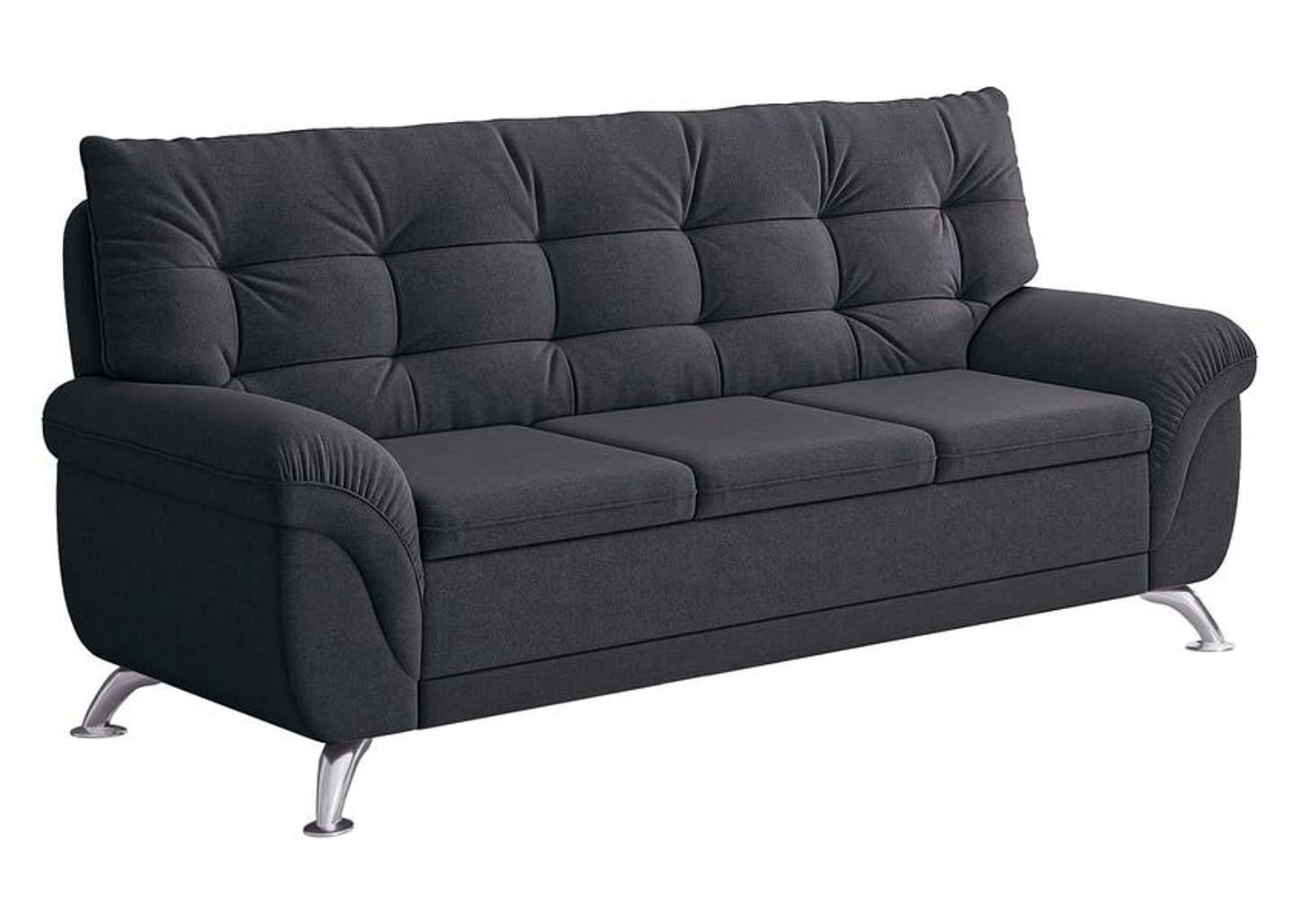 Sofá 3 Lugares Suede Atrium Linoforte