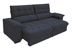 Sofá Retrátil Reclinável 3 Lugares Suede Hannover Linoforte