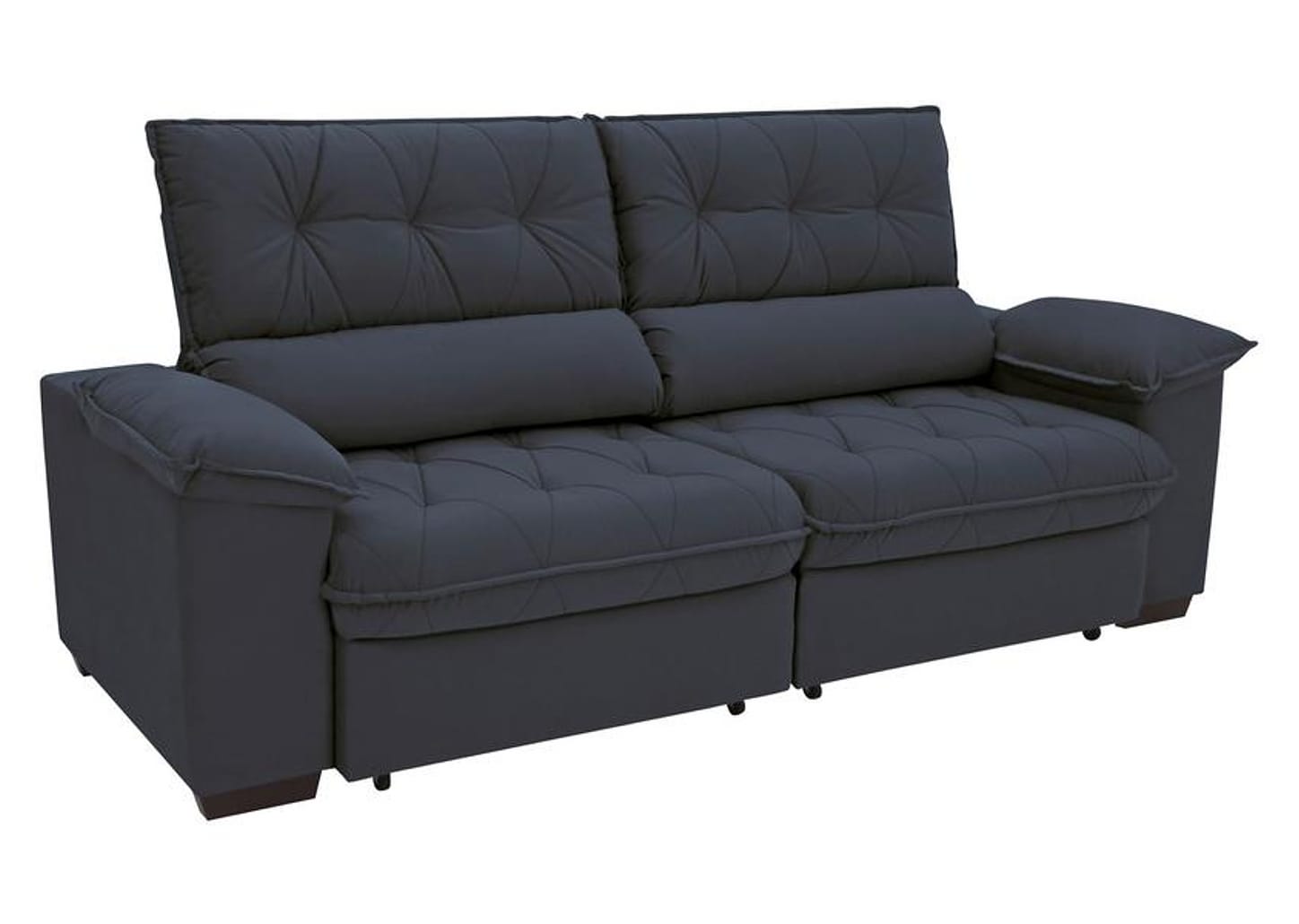 Sofá Retrátil Reclinável 3 Lugares Suede Hannover Linoforte